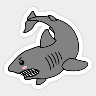 Cute Angry Shark Sticker